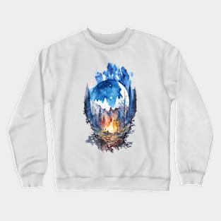 Mountain and the forest Crewneck Sweatshirt